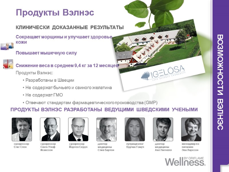 Продукты Вэлнэс КЛИНИЧЕСКИ ДОКАЗАННЫЕ РЕЗУЛЬТАТЫ Сокращает морщины и улучшает здоровье  кожи  Повышает